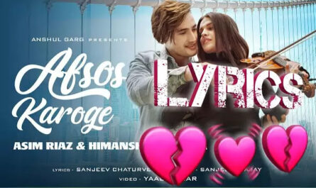 Afsos Karoge Lyrics/Asim Riaz & Himanshi Khurana | Stebin Ben