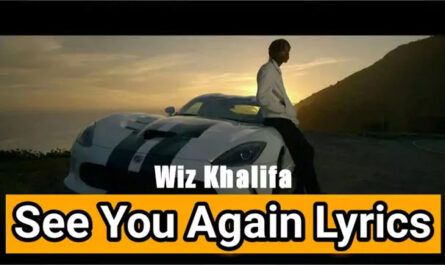 Wiz Khalifa - See You Again Lyrics