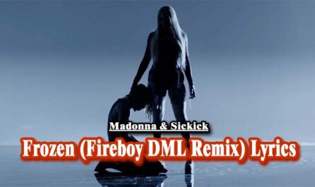 Frozen (Fireboy DML Remix) Lyrics - Madonna & Sickick